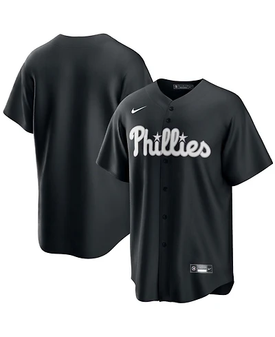 Men's Black, White Philadelphia Phillies Official Replica Jersey