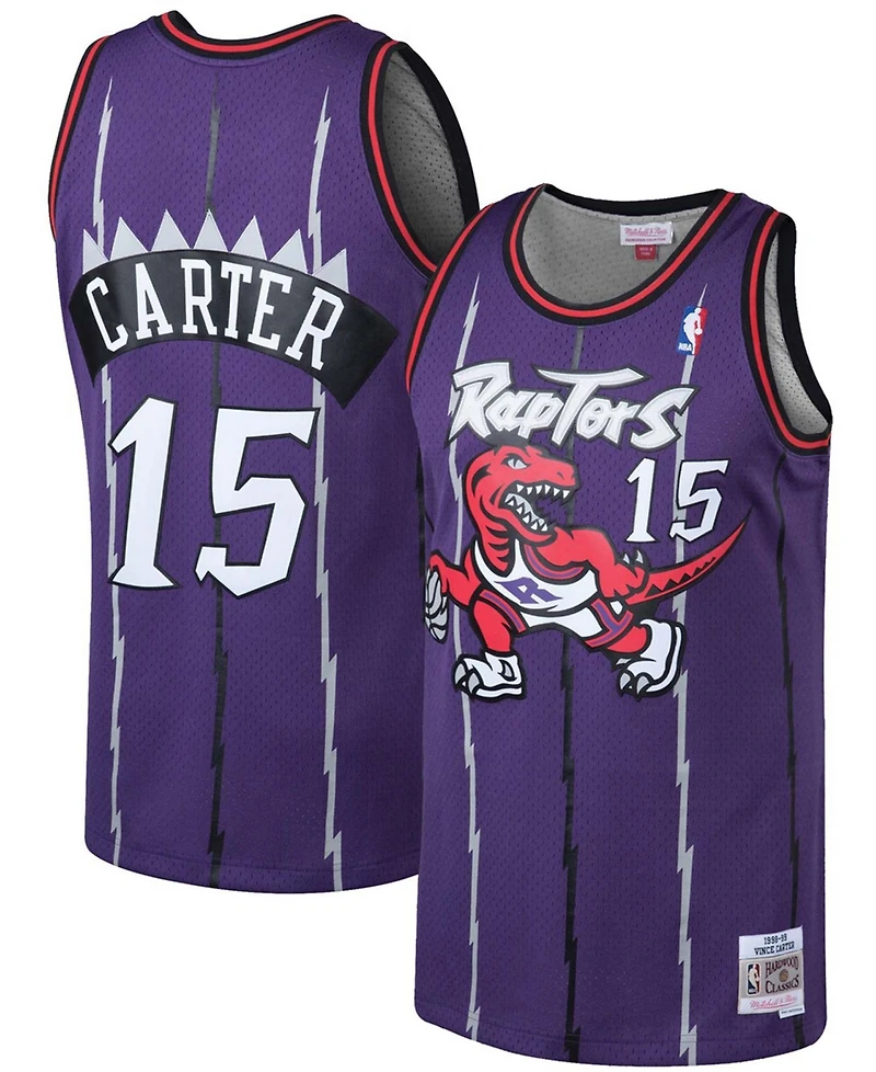 Men's Vince Carter Purple Toronto Raptors 1998-99 Hardwood Classics Swingman Jersey
