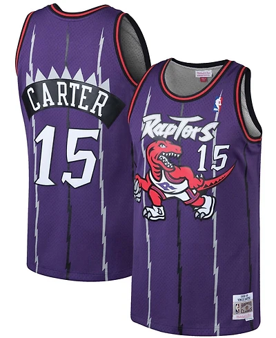 Men's Vince Carter Purple Toronto Raptors 1998-99 Hardwood Classics Swingman Jersey