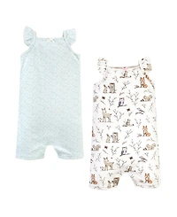 Hudson Baby Girls 2Pk Rompers