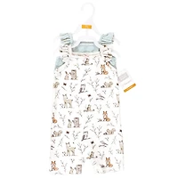 Hudson Baby Girls 2Pk Rompers