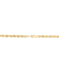 Lightweight Rope Link 22" Chain Necklace in 10k Gold