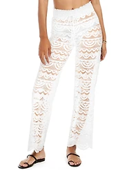 Miken Juniors' Scallop Hem Pants with Tassel Tie, Created for Macy's