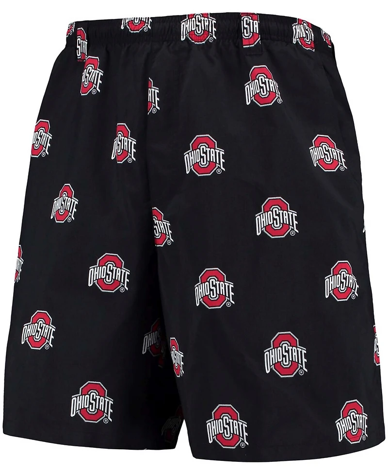 Men's Black Ohio State Buckeyes Backcast Ii 8" Omni-Shade Hybrid Shorts
