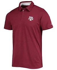 Men's Maroon Texas A&M Aggies Tech Trail Space-Dye Omni-Shade Polo Shirt