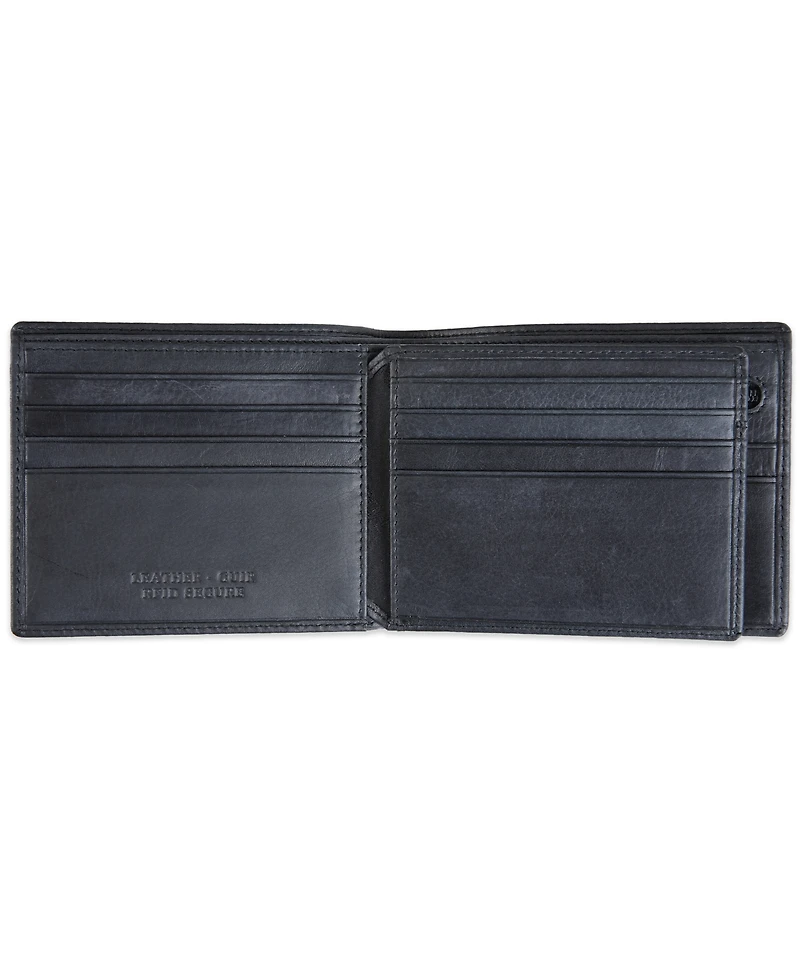 Men's Bellagio Collection Center Wing Bifold Wallet with Coin Pocket
