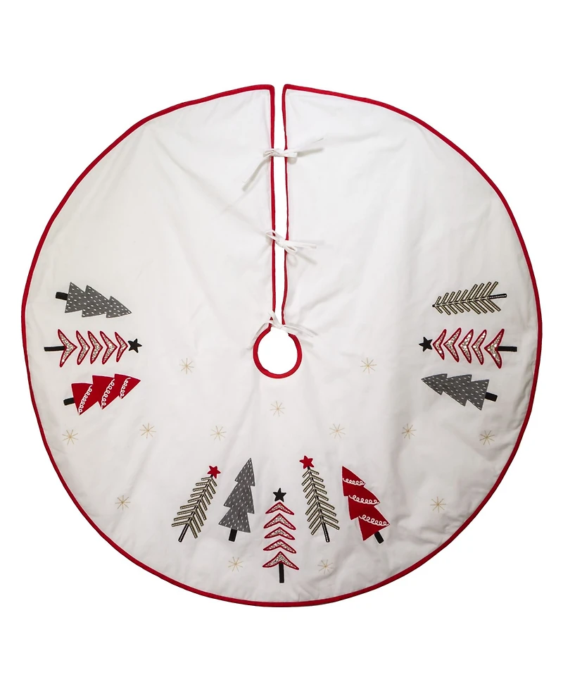 Kurt Adler 50" Tree Embroidered Tree Skirt