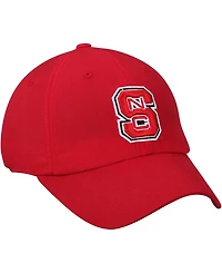 Men's Red Nc State Wolfpack Primary Logo Staple Adjustable Hat