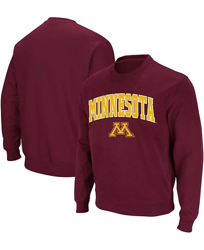 Colosseum Men's Minnesota Golden Gophers Arch & Logo Crew Neck Sweatshirt
