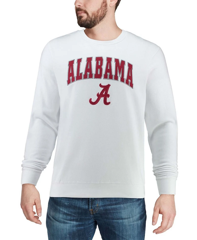 Colosseum Men's Alabama Tide Arch Logo Crew Neck Sweatshirt