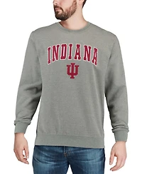 Colosseum Men's Indiana Hoosiers Arch Logo Crew Neck Sweatshirt