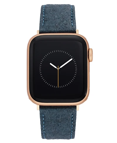 Anne Klein Women's Navy Consider It Pineapple Leather Band designed for Apple Watch 42mm (Series 10) & 38/40/41mm