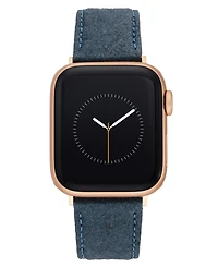 Anne Klein Women's Navy Consider It Pineapple Leather Band designed for Apple Watch 42mm (Series 10) & 38/40/41mm