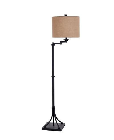 Tipton Farmhouse Swing Arm Floor Lamp