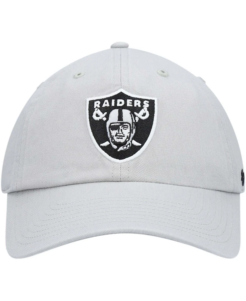 Men's Gray Las Vegas Raiders Secondary Clean Up Adjustable Hat