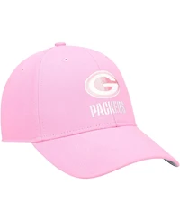 Big Girls Pink Green Bay Packers Rose Mvp Adjustable Hat