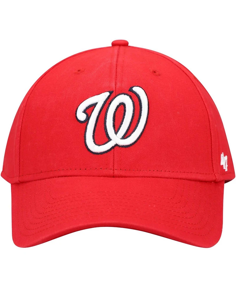 Men's Red Washington Nationals Legend Mvp Adjustable Hat