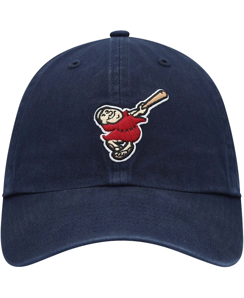 Men's Navy San Diego Padres Logo Cooperstown Collection Clean Up Adjustable Hat