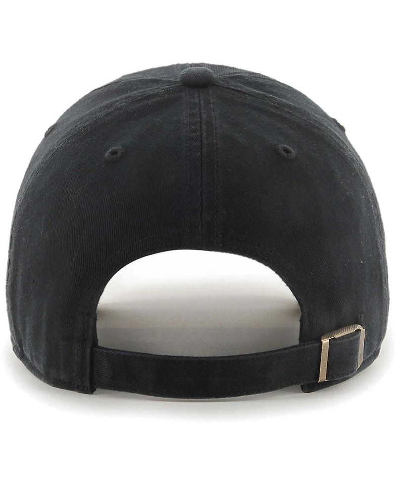 Men's Black Los Angeles Rams Tonal Clean Up Adjustable Hat