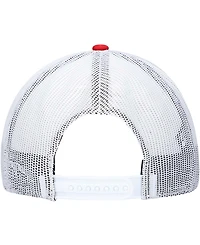 Men's Red, White Washington Nationals Primary Logo Trucker Snapback Hat