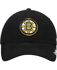Women's Black Boston Bruins Team Miata Clean Up Adjustable Hat