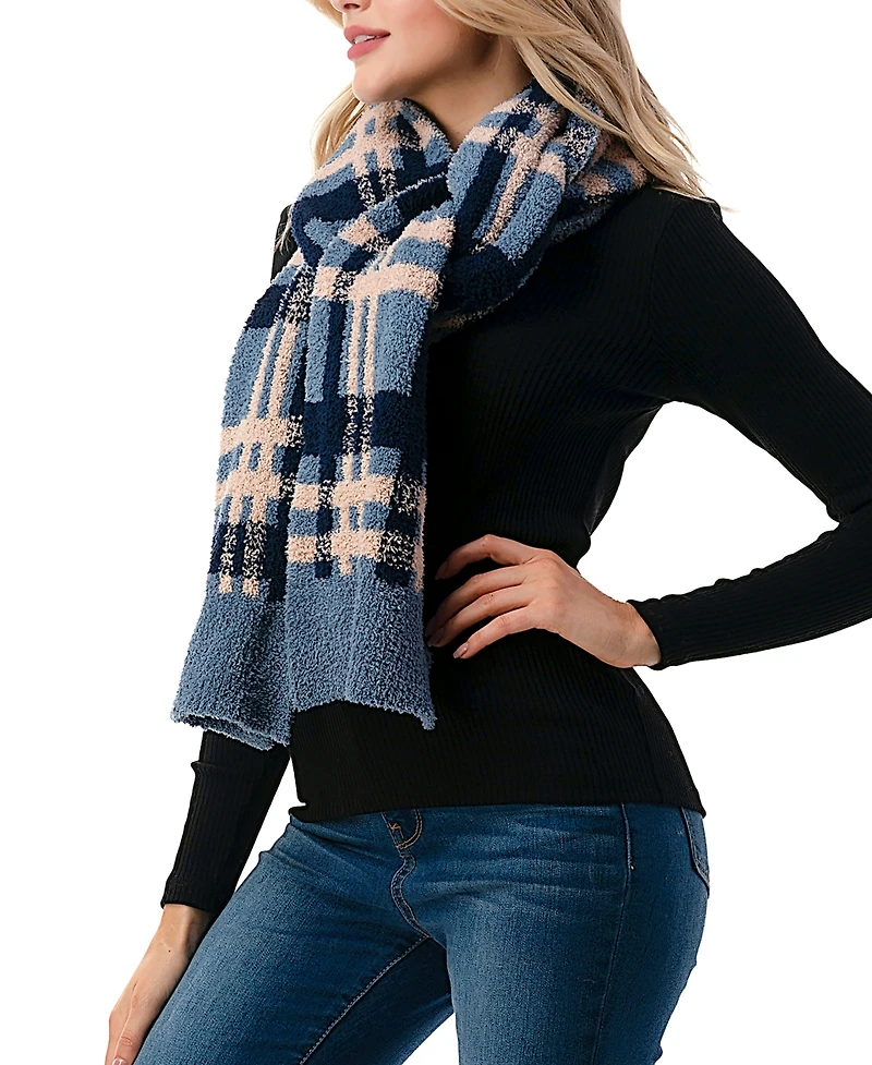 Marcus Adler Women's Ultra Soft & Cozy Plaid Scarf
