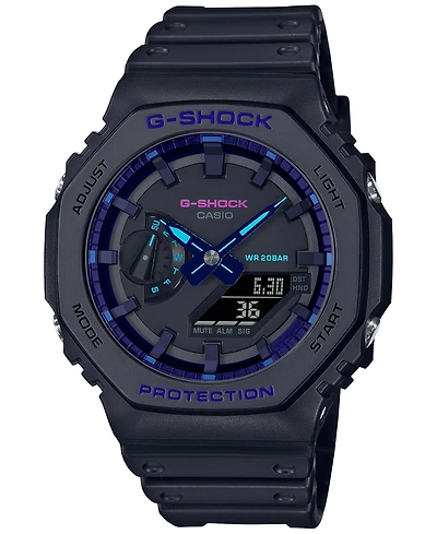 G-Shock Men's Black Resin Strap Watch, 45.4mm