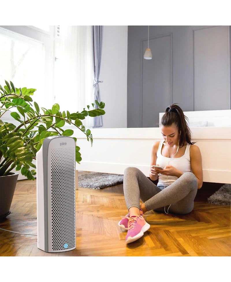 Pure Enrichment True Hepa Elite Air Purifier with Air Quality Monitor