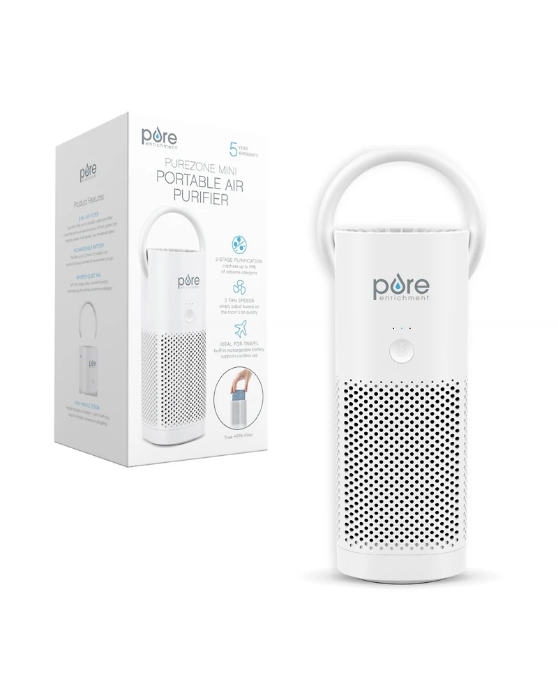 Pure Enrichment True Hepa Small & Portable Air Purifier for On-The-Go Use