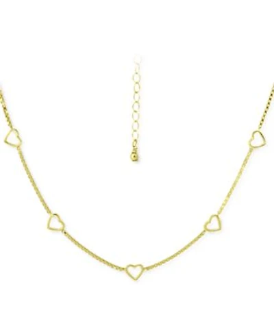 Giani Bernini Open Heart Link Chain Necklace Bracelet