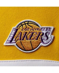 Men's Gold-Tone, Black Los Angeles Lakers Head Coach Pullover Hoodie