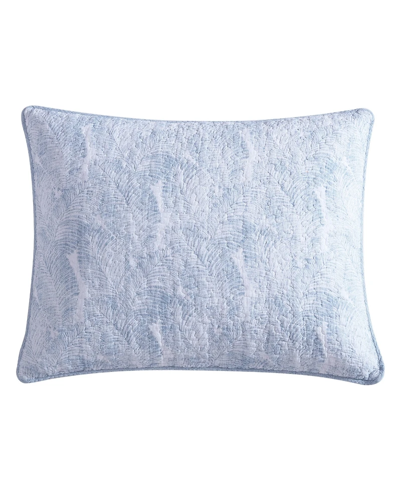 Closeout! Tommy Bahama Home Distressed Water Leaves 3-Pc. Quilt Set