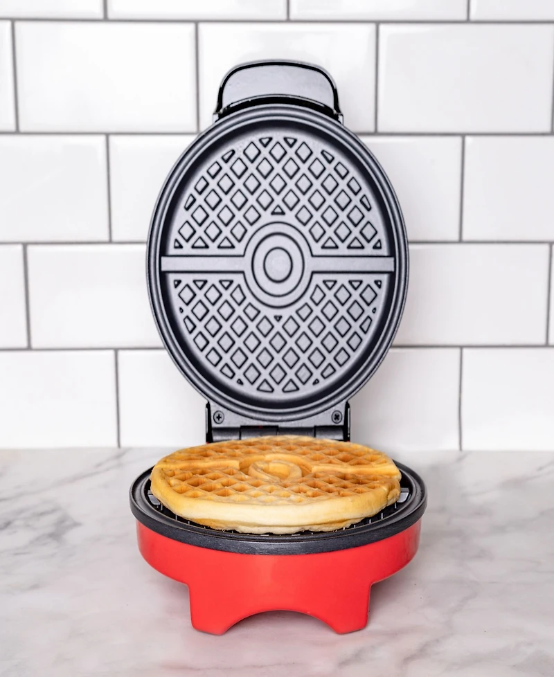 Uncanny Brands Pokemon Waffle Maker - Make Bounty Poke Ball Waffles - Kitchen Appliance