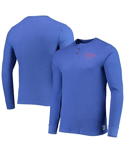 Men's Royal Buffalo Bills Thermal Henley Long Sleeve T-shirt