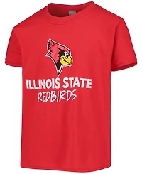 Big Boys and Girls Red Illinois State Redbirds Team T-shirt