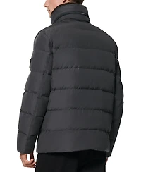 Marc New York Men's Godwin Quilted Trucker Jacket with Removable Faux-Fur Trim