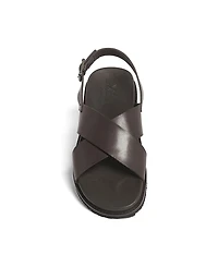 Anthony Veer Men's Cancun Cross Strap Comfort Sandals