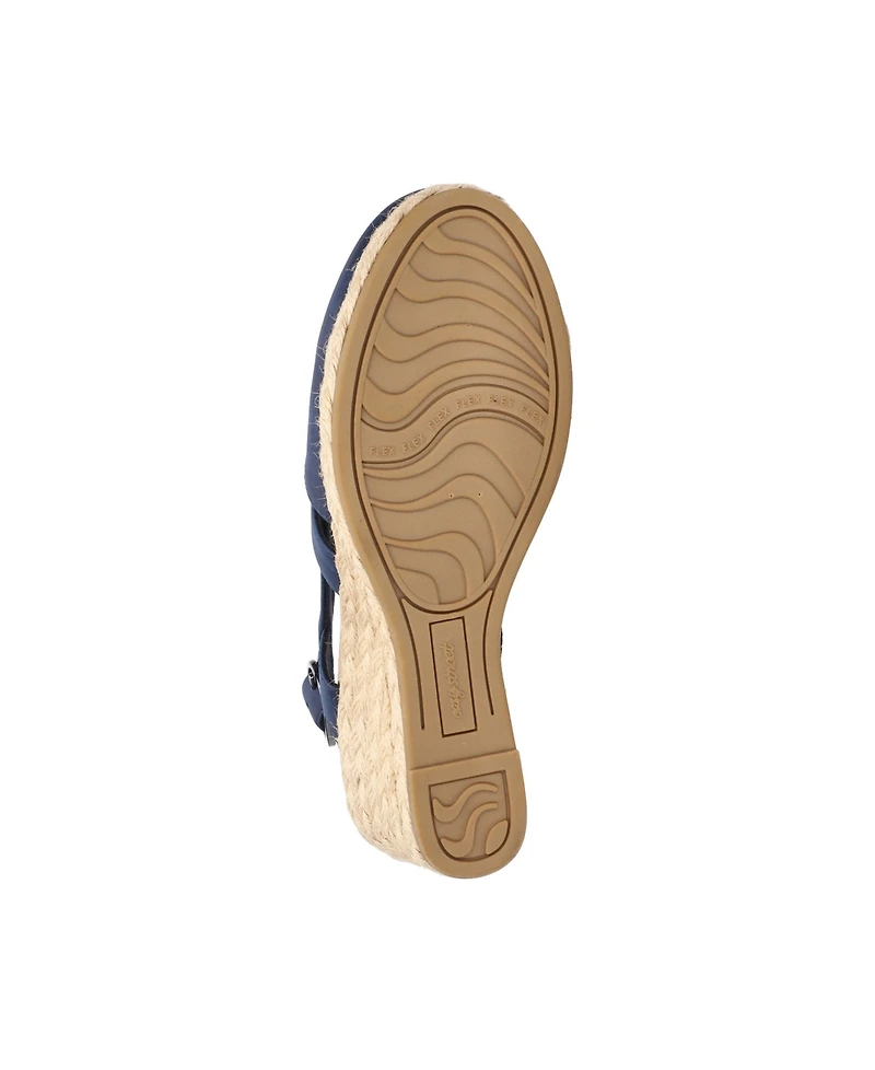 Easy Street Women's Stargaze Espadrille Slingback Wedges