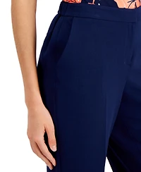 Kasper Women's Elastic Waist Slim-Fit Ankle Pant
