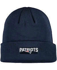 Big Boys and Girls Navy New England Patriots Basic Cuffed Knit Hat
