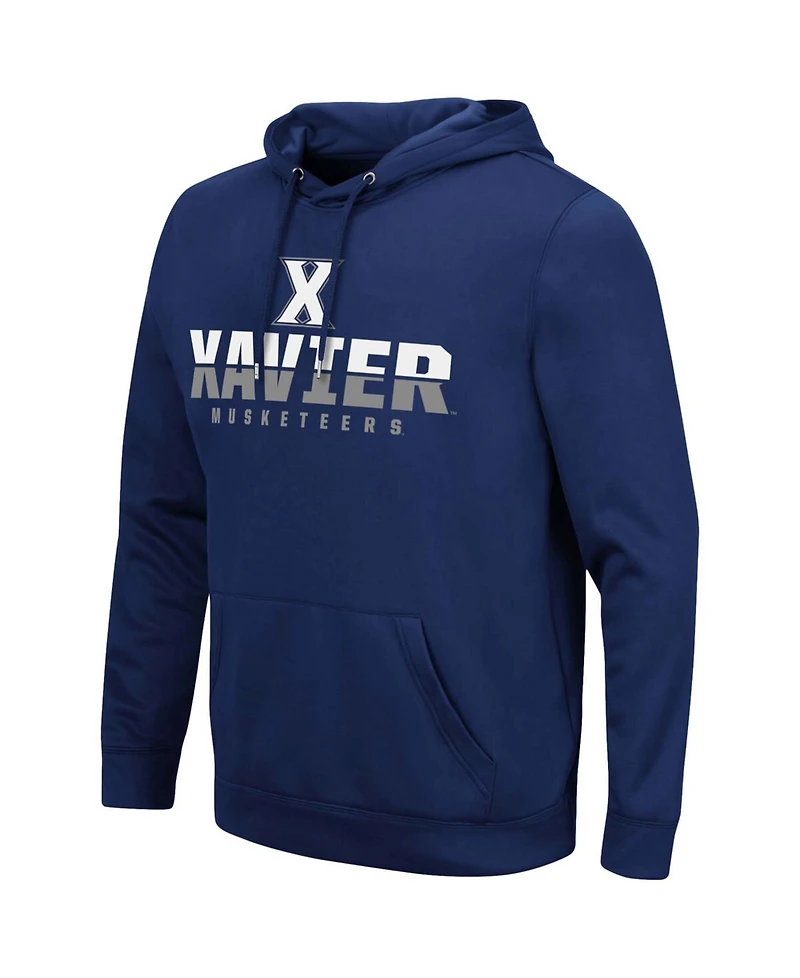 Men's Navy Xavier Musketeers Lantern Pullover Hoodie