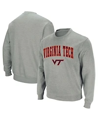 Colosseum Men's Virginia Tech Hokies Arch and Logo Crew Neck Sweatshirt