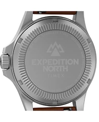 Timex Men's Solar Brown Leather Strap Watch 41 mm