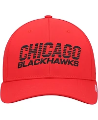 Men's Red Chicago Blackhawks 2021 Locker Room Aeroready Flex Hat