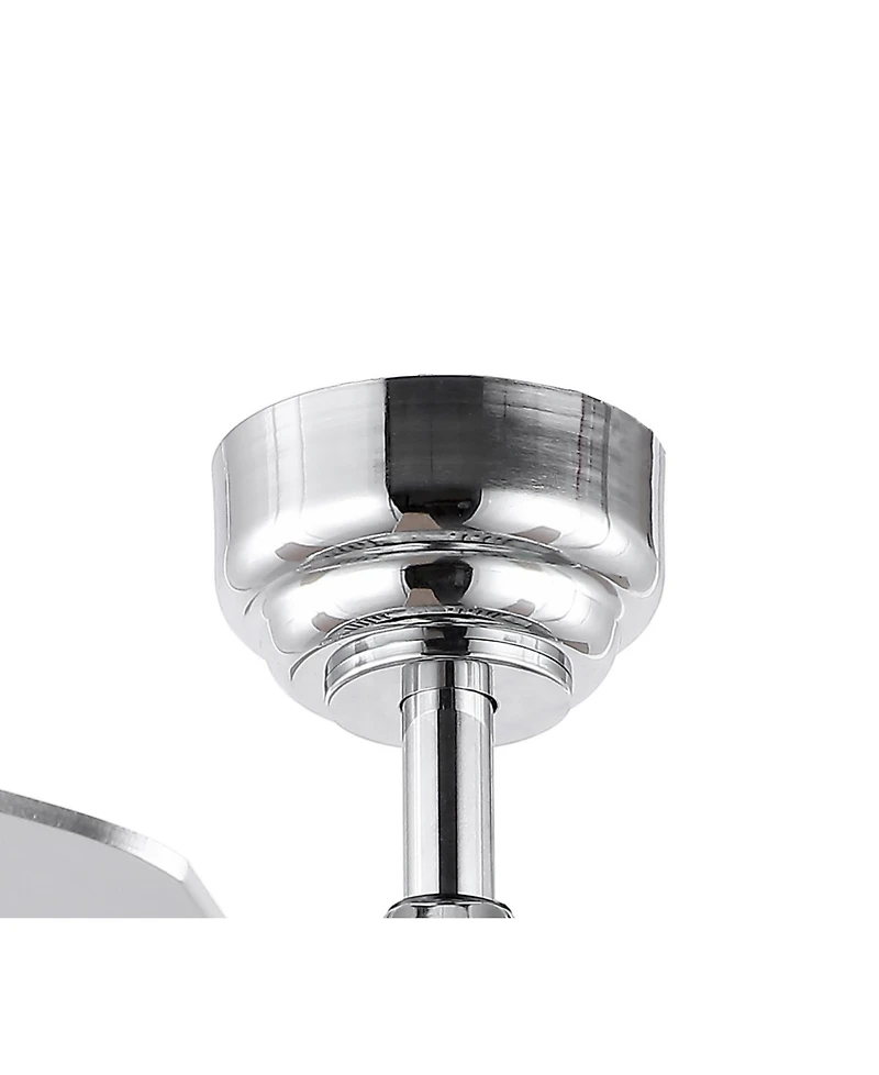 Kristie 3-Light Modern Glam Drum Led Ceiling Fan with Remote