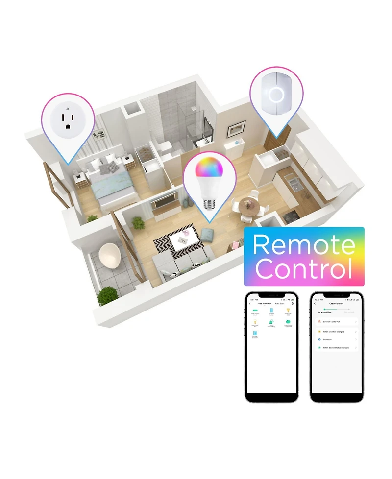 Smart A19 Dimmable Light Bulb - Dimmable Color Changing Led, Set of 2