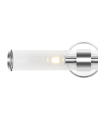 Cecil 2-Light Tall Cylinder Modern Mid-Century Led Vanity