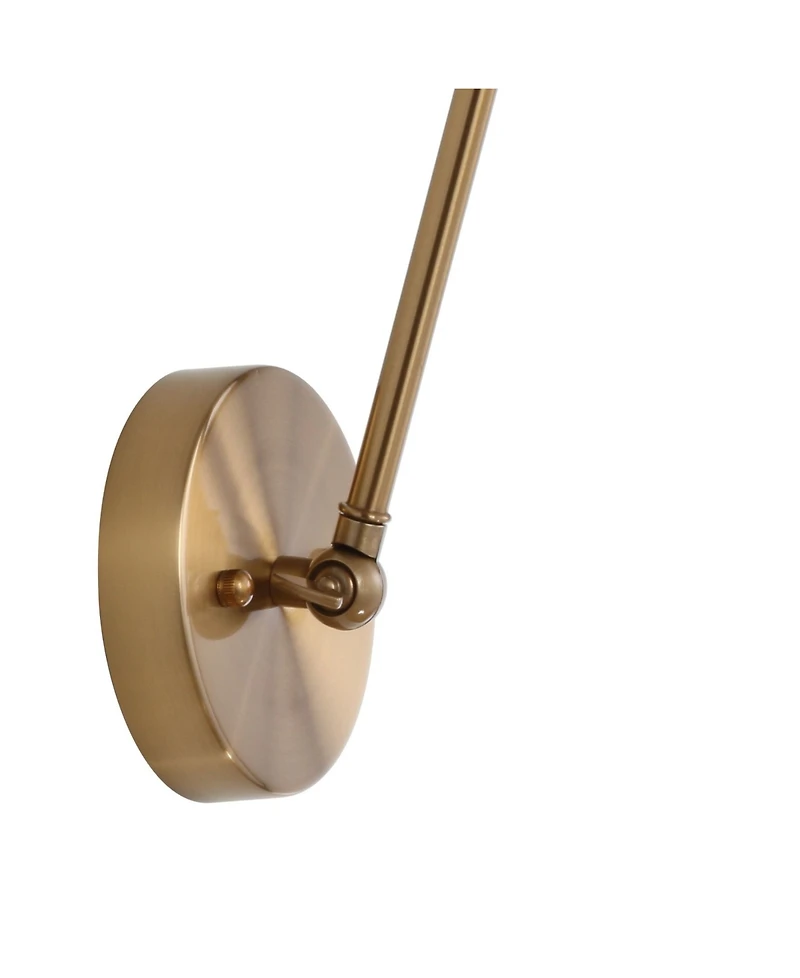 Rover Adjustable Classic Glam Arm Metal Led Wall Sconce, Set of 2