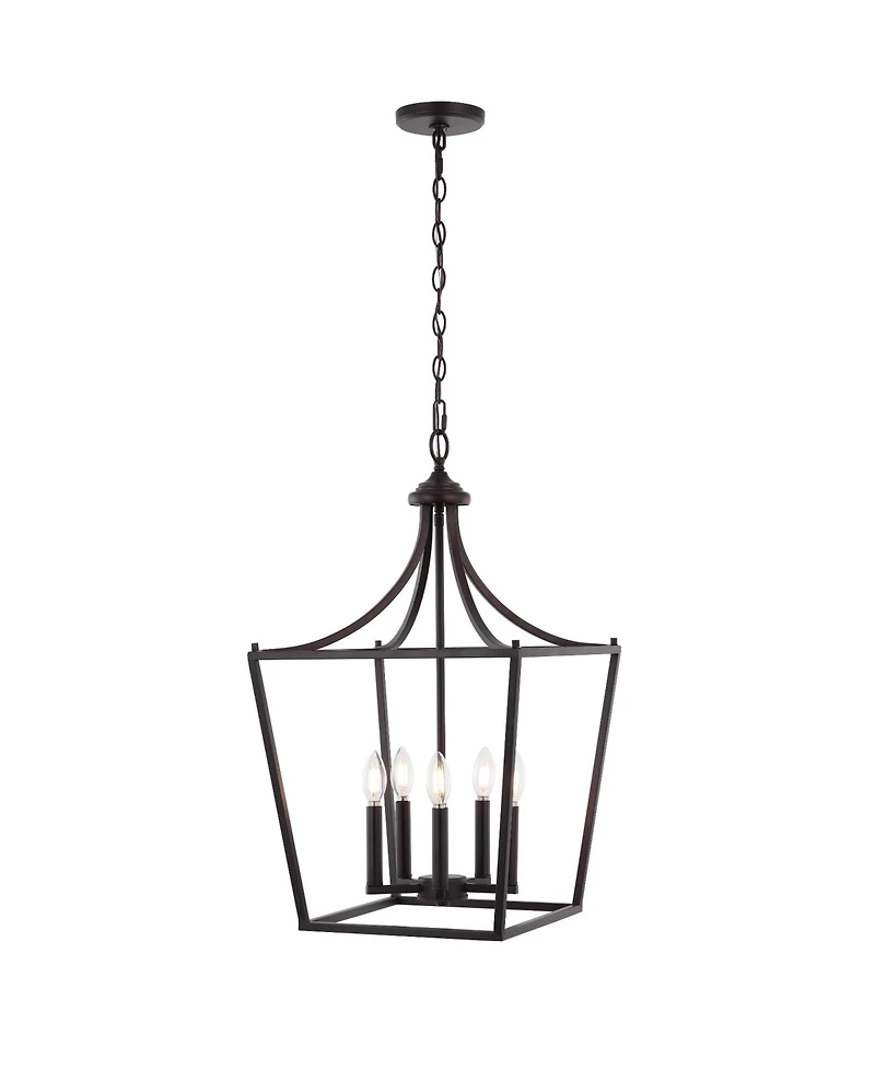 Camden -Light Iron Classic Midcentury Pendant Lantern