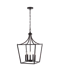 Camden -Light Iron Classic Midcentury Pendant Lantern
